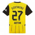 Günstige Fußballtrikots Borussia Dortmund Adeyemi 27 Heimtrikot 2024-25 Kurzarm
